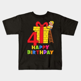 4th Birthday Party 4 Year Old Four Years Kids T-Shirt